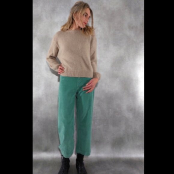 SKFK Pants - SKFK Iruntza Trouser Organic Cotton Corduroy Wide-Leg Pants Vibrant Green Pants